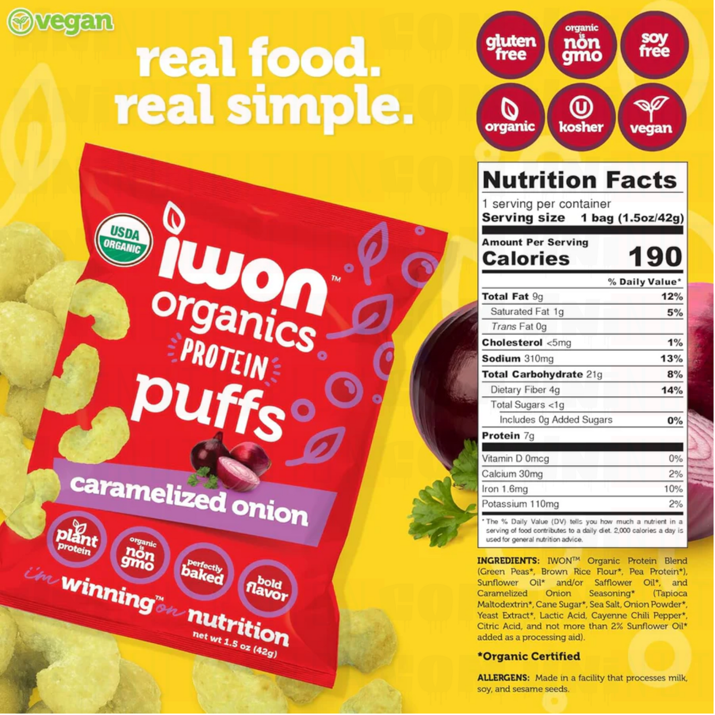 IWON ORGANICS PROTEIN PUFFS