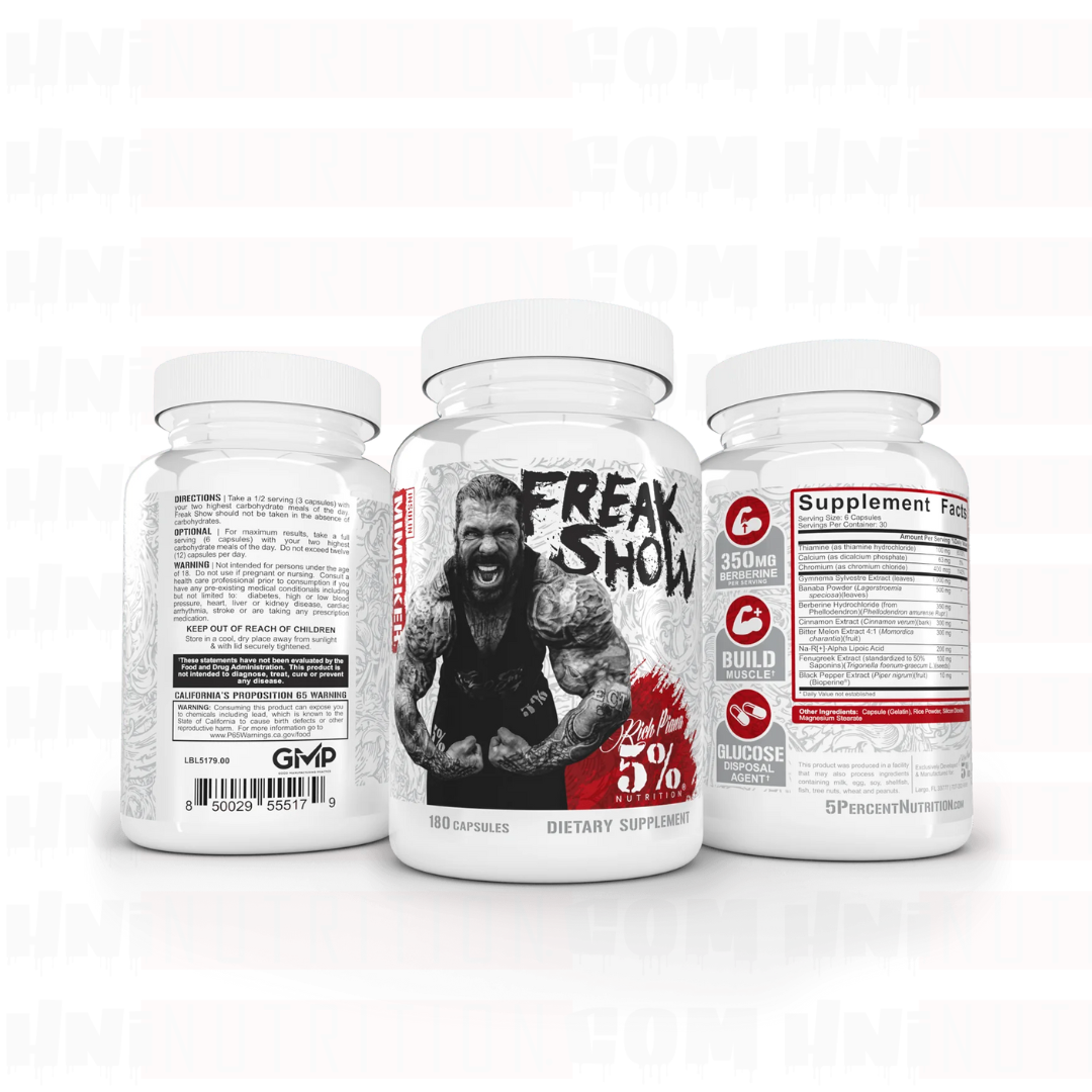 5% NUTRITION FREAK SHOW 180 CAPSULES