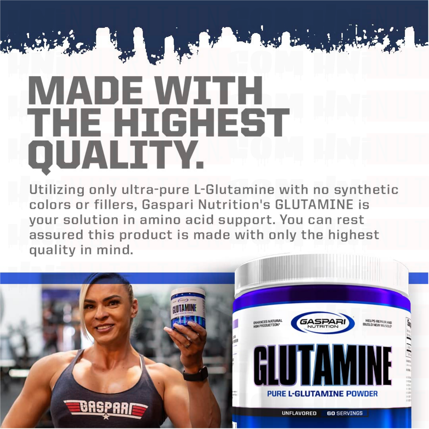 GASPARI NUTRITION GLUTAMINE POWDER 300G